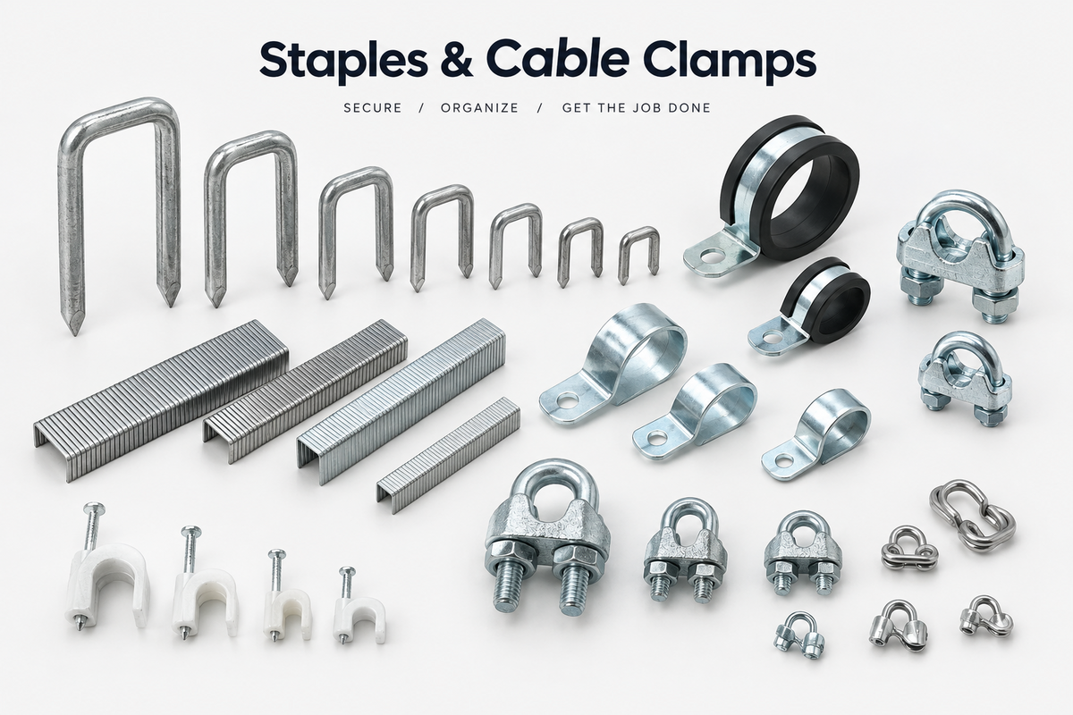 Staples & Cable Clamps